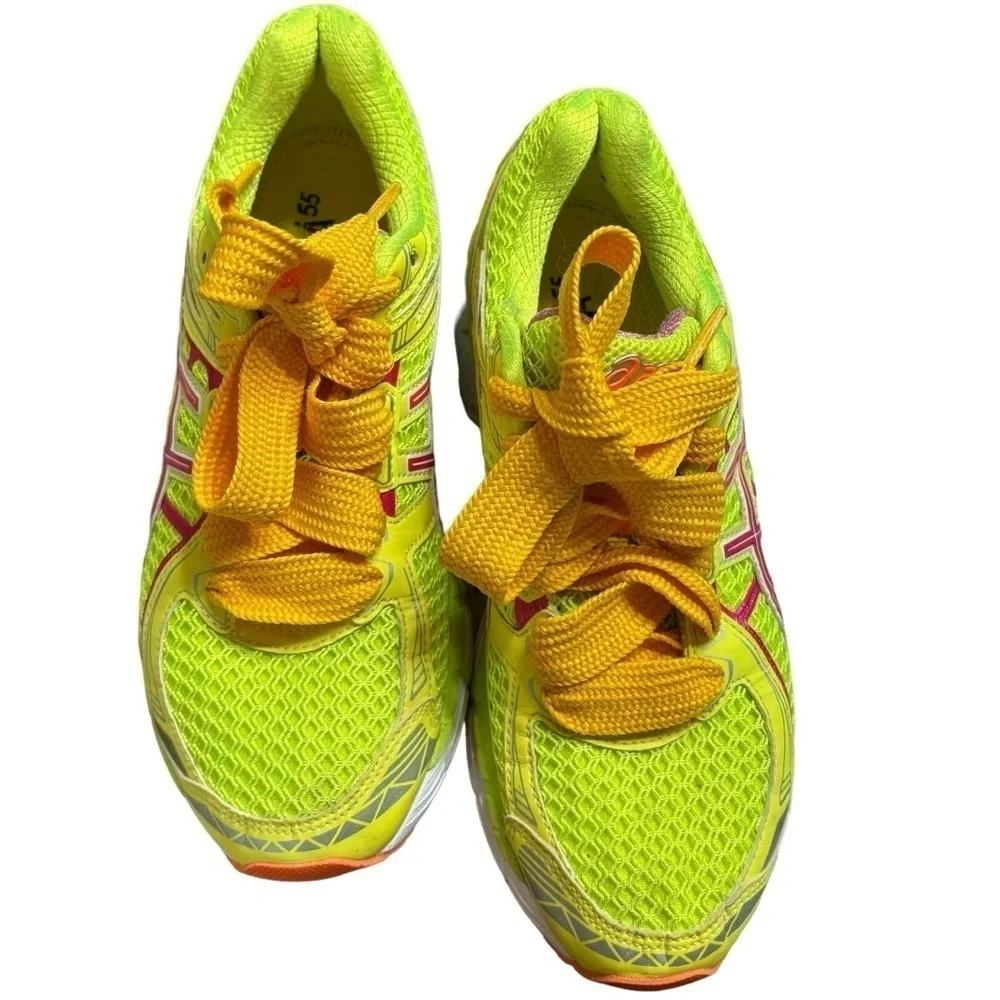 Asics GT 2000 Neon Yellow Pink Women’s Running Shoes Size 7.5 Athletic Trainers - Picture 15 of 15